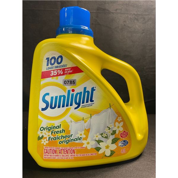 1 Large Jug of Sunlight Original Fresh Liquid Laundry Detergent - 4.0L (100 Loads) - Brand New!