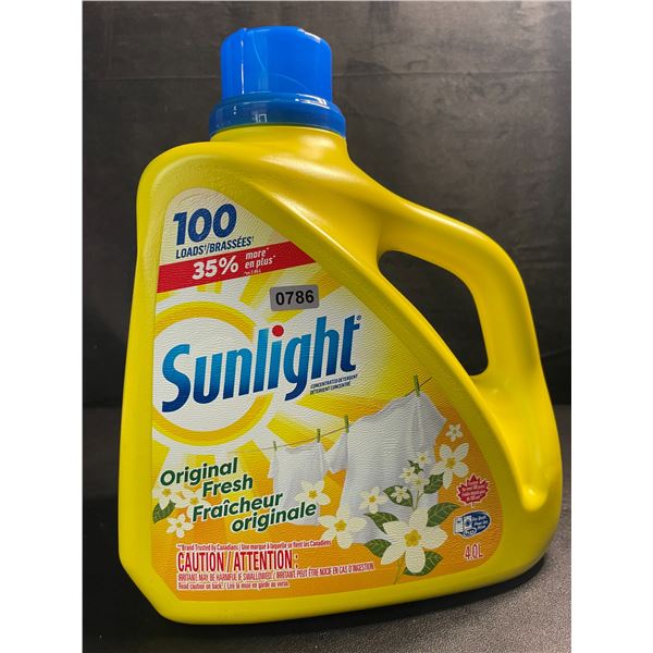 1 Large Jug of Sunlight Original Fresh Liquid Laundry Detergent - 4.0L (100 Loads) - Brand New!