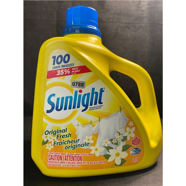 1 Large Jug of Sunlight Original Fresh Liquid Laundry Detergent - 4.0L (100 Loads) - Brand New!