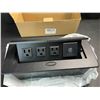 Image 4 : 1 Recessed Flush Mount Power Strip Bar w/ USB Ports - Brand New!