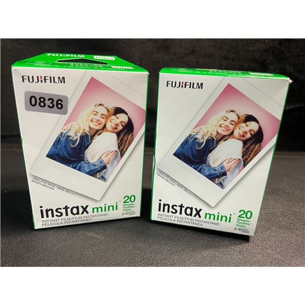 2 Boxes of Fujifilm Instax Mini Instant Film - 20 Sheets Each - New