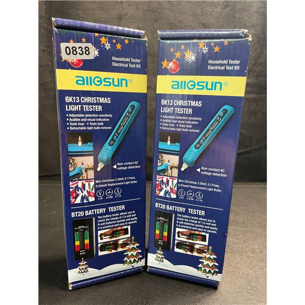 2 Allosun GK13 Christmas Light Tester Tools - New