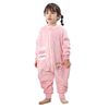 Image 1 : 1 Fuzzy Warm Girls Toddler Wearable Sleeping Sack with Legs - Pink Bunny (Size 4T-5T) - New