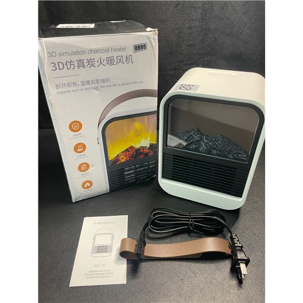 1 3-D Simulation Mini Fireplace N7 1000W Portable Space Heater - New in Box