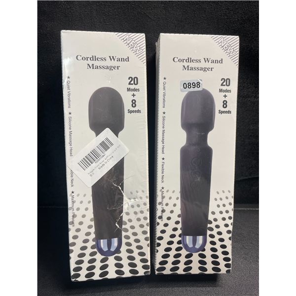 2 Rechargeable Personal Massage Wands/Vibrating Sex Toys for Women - New Sealed