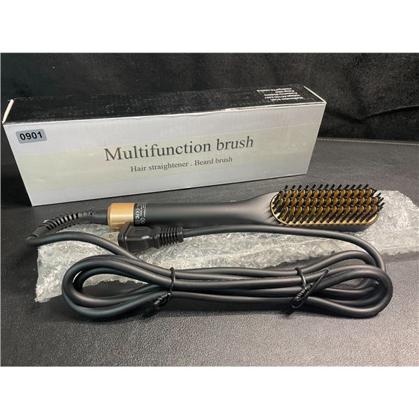 1 Multifunction Hair Straightener/Beard Brush - Brand New