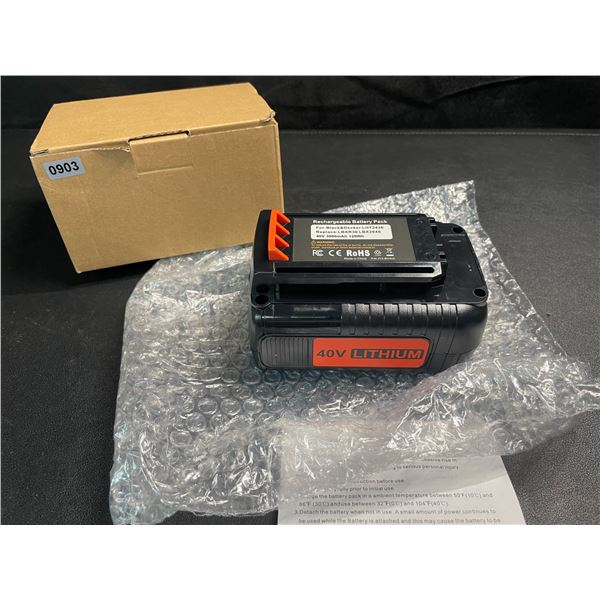 1 Aftermarket 40V Drill Battery for Black & Decker Power Tools - New
