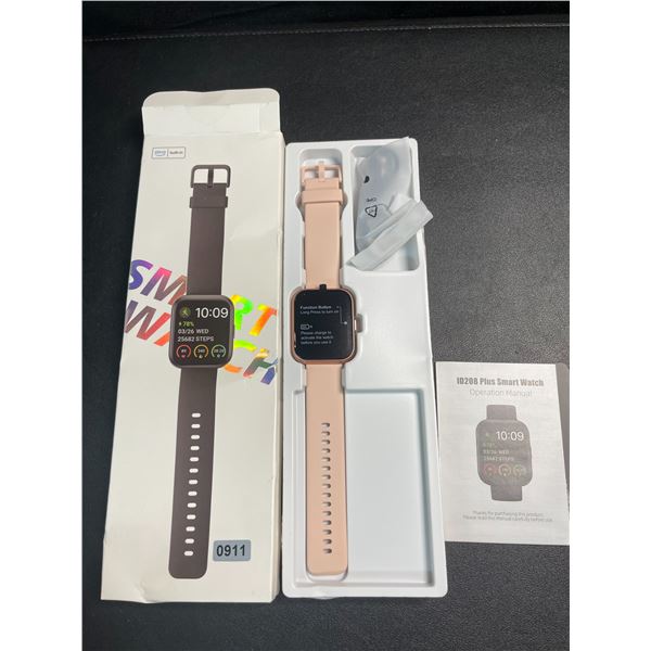 1 ID208 Plus Smart Watch/Waterproof Activity Tracker with 1.8" Screen - Pink - New