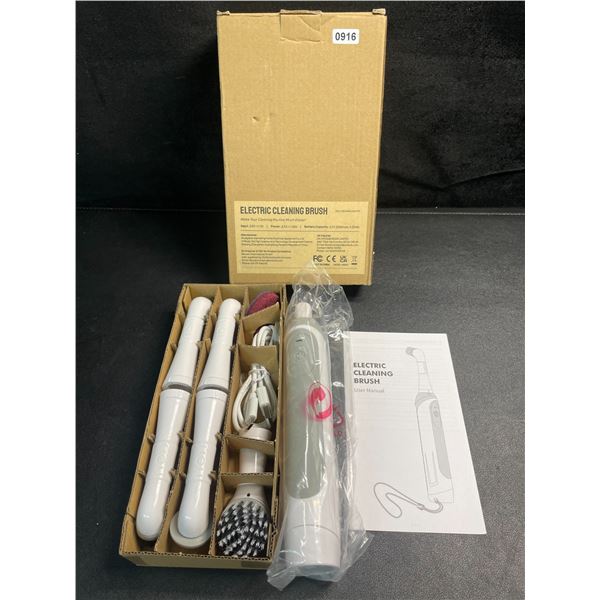 1 Electric Cleaning Brush Kit - Rechargeable Design - New