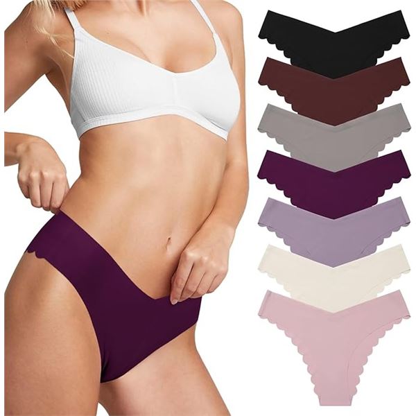 2 Packs of Levao Women's Seamless Hipster Cheeky Panties - 7 Per Pack/14 Total - Size XL - New