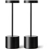 Image 1 : Box of 2 Newsee Cordless LED Table Lamps - Black - New (*Damaged Box)