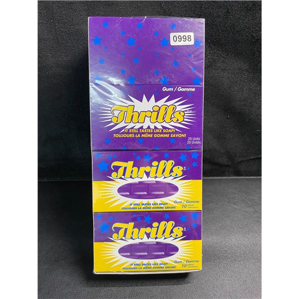 1 Box of Thrills Soap Gum - 20 Units/Gum Packs Included - New Sealed