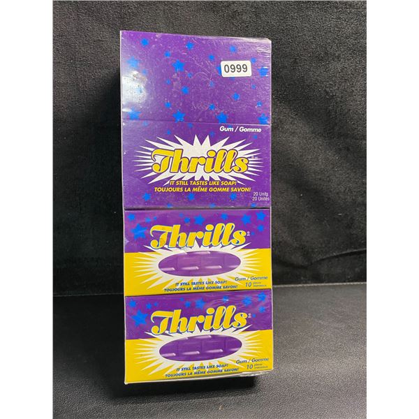 1 Box of Thrills Soap Gum - 20 Units/Gum Packs Included - New Sealed