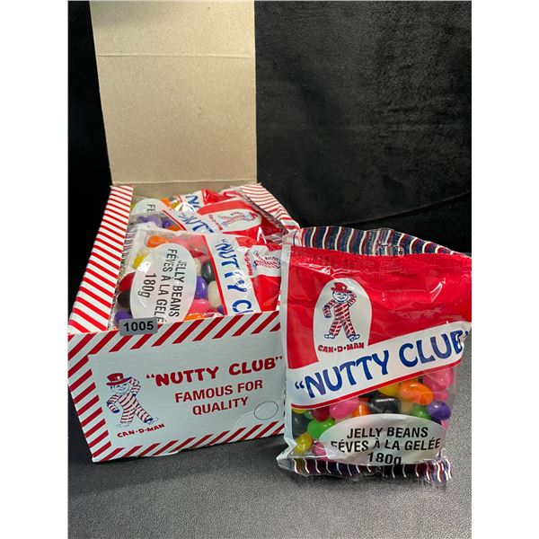 1 Box of "Nutty Club" Jelly Beans - 12 Packs x 180g each - New Sealed