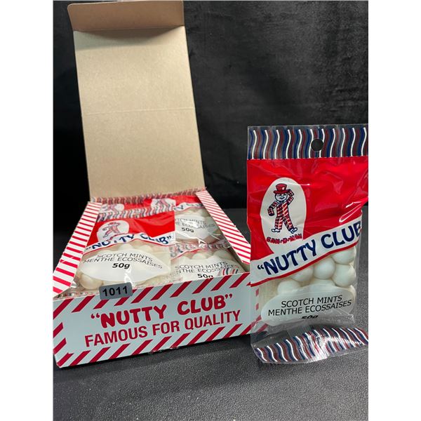 1 Box of "Nutty Club" Scotch Mints - 12 Packs x 50g each - New Sealed