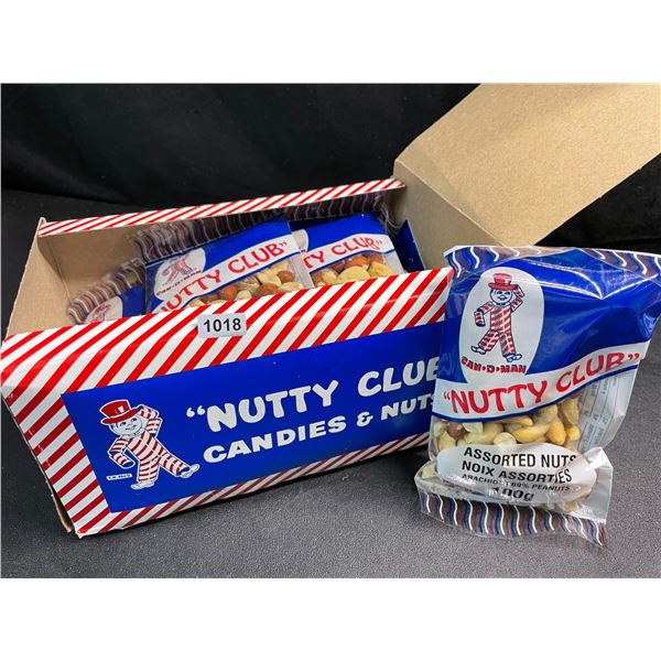 1 Box of "Nutty Club" Bridge Assorted Nuts - 12 Packs x 100g each - New Sealed