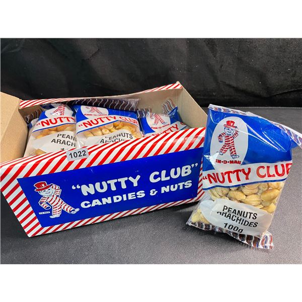 1 Box of "Nutty Club" Peanuts - 12 Packs x 100g each - New Sealed