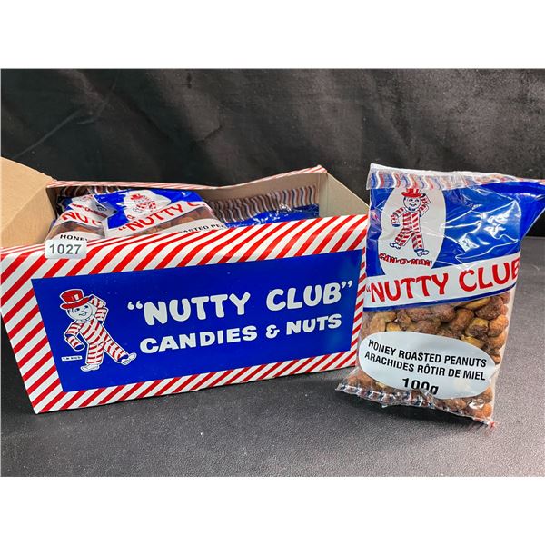 1 Box of "Nutty Club" Honey Roasted Peanuts - 12 Packs x 100g each - New Sealed