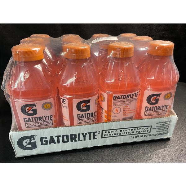 1 Case of Gatorade Gatorlyte Strawberry Kiwi Electrolyte Beverages - 12 Bottles (591ml Each)