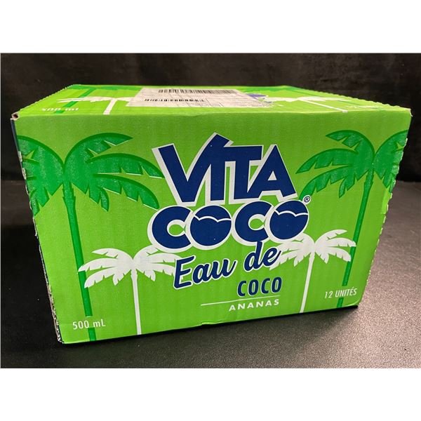 1 Case of Vita Coco Pure Coconut Water - 12 x 500ml Containers - New