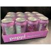 Image 1 : 1 Case of Poppi Doc Pop Prebiotic Sparkling Soda Beverages - 12 x 355ml Cans