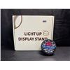 Image 3 : Light Up Hockey Puck Display Stand with RARE Vancouver All Star Game Staff Puck