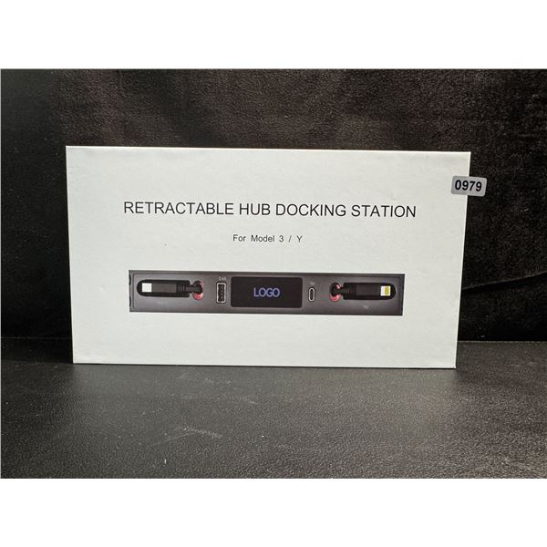 Retractable Hub Docking Station for Tesla Model 3 and Y - New