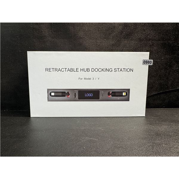 Retractable Hub Docking Station for Tesla Model 3 and Y - New