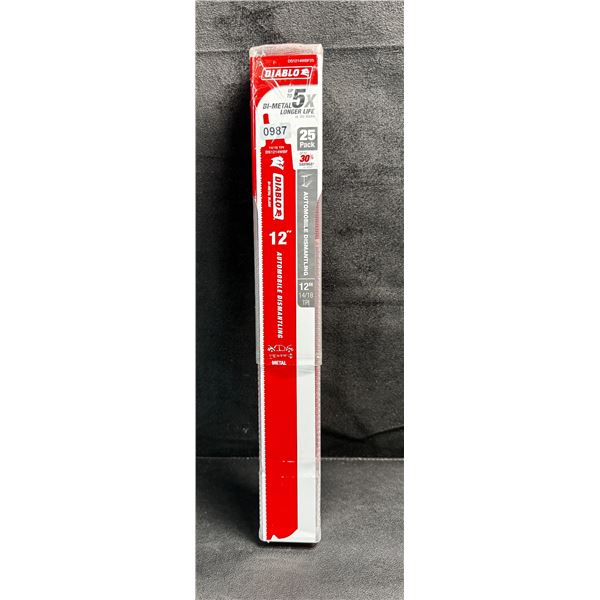 25-Pack of Diablo 12" Bi-Metal Blades - Automobile Dismantling - New