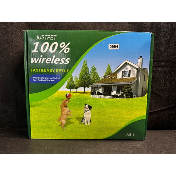 Compact Wireless Pet Containment System with 2 Collars - New