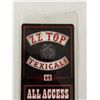 Image 1 : ZZ Top Backstage Pass