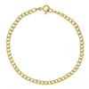 Image 4 : Vintage Italian 14k Yellow Gold 7.25" 3.5mm Curb Cuban Link Chain Bracelet