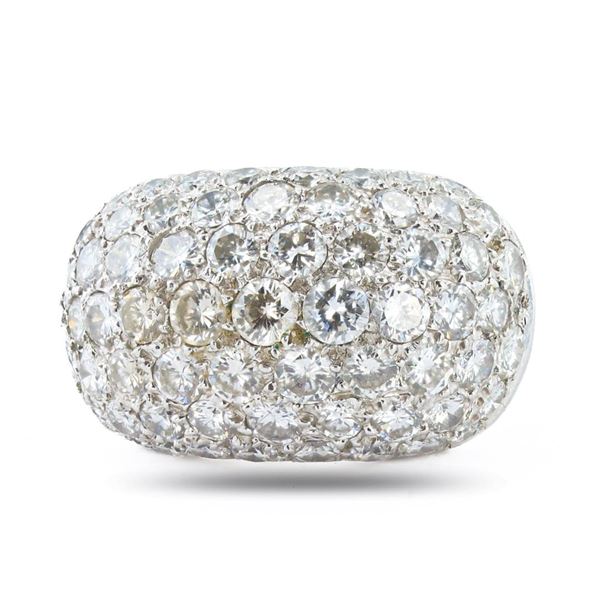 5.00 ctw G to H COLOR VS1 to VS2 CLARITY Diamond 14K White Gold Ring