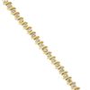 Image 7 : 14K Gold 1.75 ctw Round Fancy Champagne Diamond "S" Link Line Tennis Bracelet