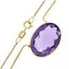 Image 5 : 14k Gold 37" Long Bezel Natural Gemstone Multicolor By the Yard Chain Necklace