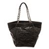 Image 1 : Chanel Black Caviar Leather CC Chain Tote Bag