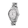 Image 3 : Rolex Ladies Stainless Steel White Diamond Dial Smooth Bezel Date Watch 26MM