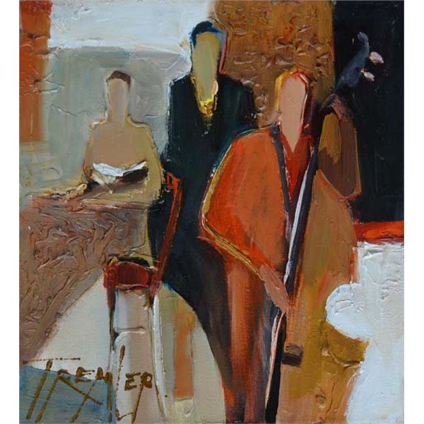 TREMLER BAR BAND SIGNED ORIGINAL ACRYLIC