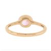 Image 7 : NEW 14k Rose Gold 1.01 ctw Oval GIA NO HEAT Pink Sapphire Bezel Set Solitaire Ri