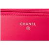 Image 6 : Chanel Pink Quilted Patent Leather Wallet on Chain