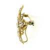 Image 5 : Antique Victorian 14k Gold Diamond & Seed Pearl Flower Burst Pin Brooch Pendant