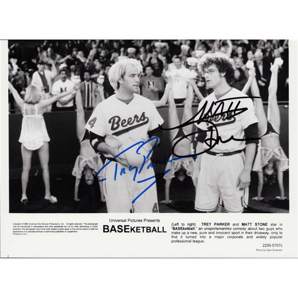 Trey Parker/Matt Stone signed photo BASEketball