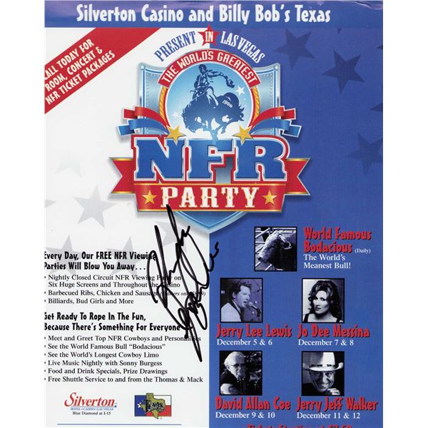 Jerry Lee Lewis signed program