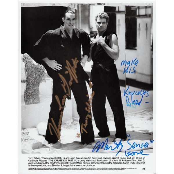Thomas Griffith/Martin Kove signed photo
