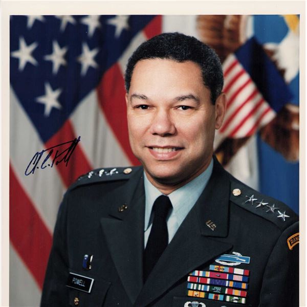 Colin Powell signed photo