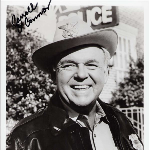 Carroll O'Connor signed photo