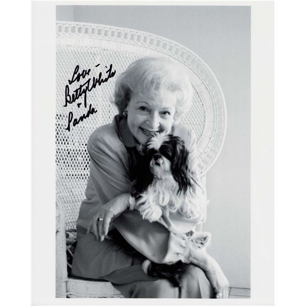 Betty White signed photo