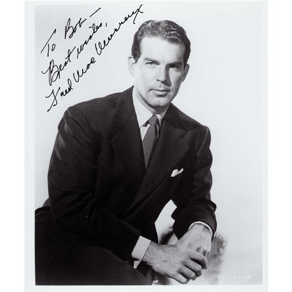 Fred MacMurray signed photo