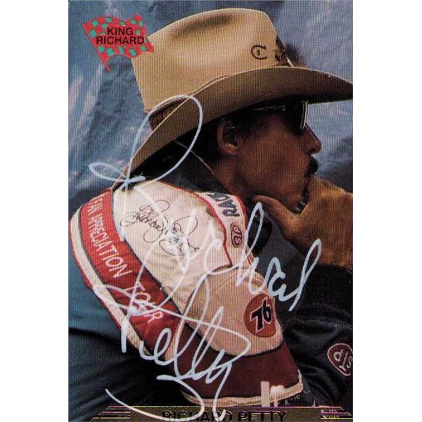Richard Petty signed card
