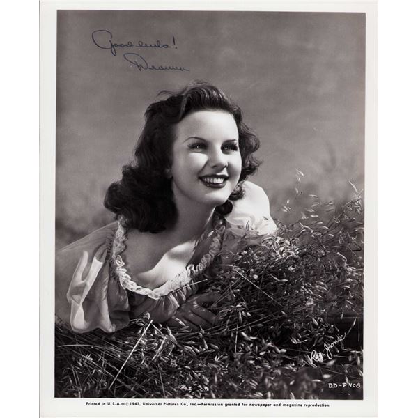 Deanna Durbin signed photo
